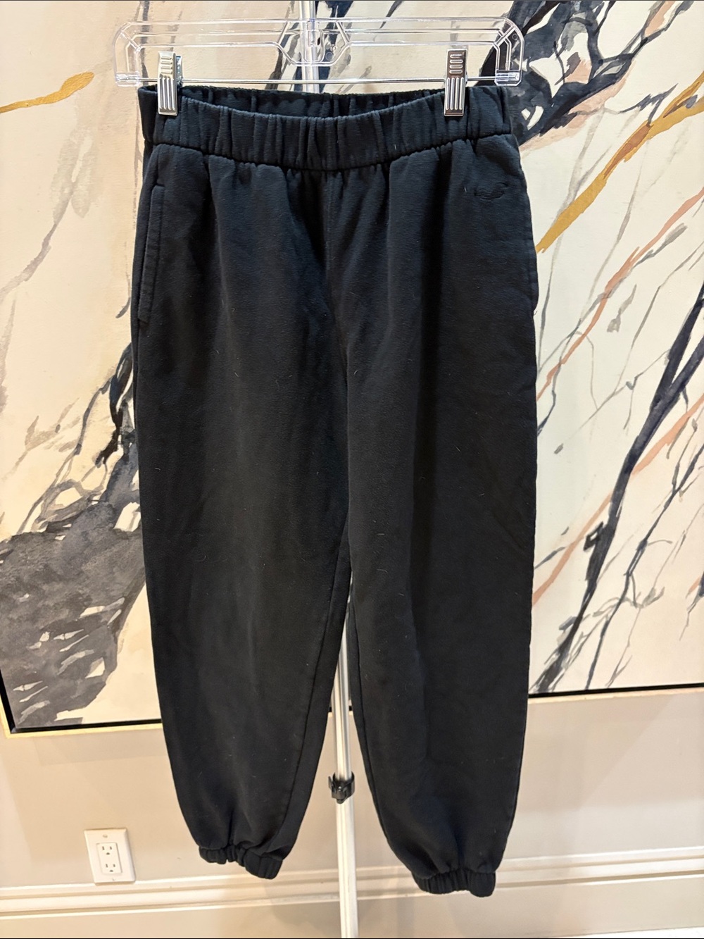 Hollister Black Elastic Cuff Sweatpants